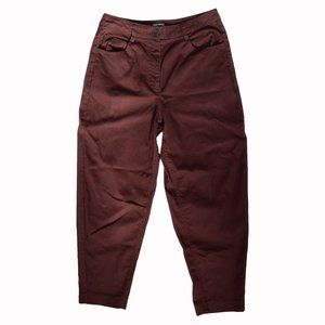 Frank and Oak Mauve High Waist Tapered Fit Jeans